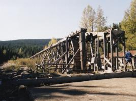 Goldwaschanlage in Barkerville