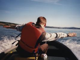 Fliegen über den Lac La Hache