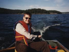 Stefan auf dem Lac La Hache
