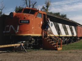 Diesellokomotive CN 9169 im Prince George Railway & Forestry Museum