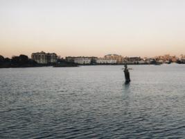 Skyline Victoria von West Bay Marina, nördlicher Teil