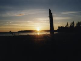 Sonnenuntergang bei Tofino